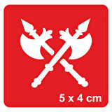 Labris Balta Silah  Tattoo Geçici Dövme Şablonları Kına Kalıpları