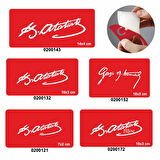 Atatürk 5'li Set Geçici Dövme Kına Şablonu