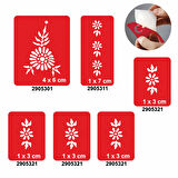 Papatya Bahçesi 5'li Set Geçici Dövme Kına Şablonu