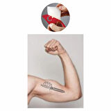 Muşta Kama Hançer  Tattoo Geçici Dövme Şablonları Kına Kalıpları