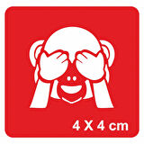 Utangaç Maymun Tattoo Geçici Dövme Şablonları Kına Kalıpları