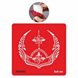 Yaşamın Sembolü Lotus Tattoo Geçici Dövme Şablonları Kına Kalıpları