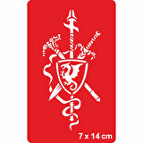 Keskin Savaşçı  Tattoo Geçici Dövme Şablonları Kına Kalıpları