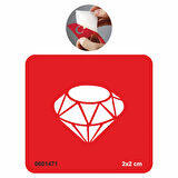 Asaletli Elmas Tattoo Geçici Dövme Şablonları Kına Kalıpları