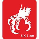 Kartal Pençesi Tattoo Geçici Dövme Şablonları Kına Kalıpları