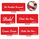 Umudumuz Yaşamak 5 li Set Geçici Dövme Kına Şablonu