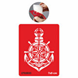 Pusula Dümen Çapa  Tattoo Geçici Dövme Şablonları Kına Kalıpları