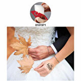 Tek Taş  Tattoo Geçici Dövme Şablonları Kına Kalıpları