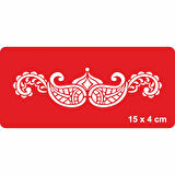 Dantel Motifi 259 Tattoo Geçici Dövme Şablonları Kına Kalıpları