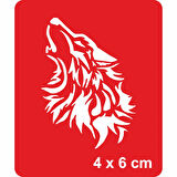 Bir Bozkurt Teslim Alınamaz! Tattoo Geçici Dövme Şablonları Kına Kalıpları