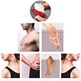 Sevimli Emojiler 5'li Set Geçici Dövme Kına Şablonu