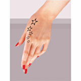 Kuyruklu Yıldız Tattoo Geçici Dövme Şablonları Kına Kalıpları