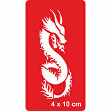 Güçlü Yılan Ejderha Tattoo Geçici Dövme Şablonları Kına Kalıpları