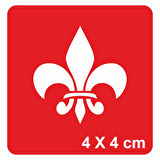 Kraliyet Zambağı-1 Tattoo Geçici Dövme Şablonları Kına Kalıpları