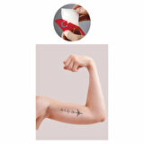 Süper Sonik Uçak Nabız Tattoo Geçici Dövme Şablonları Kına Kalıpları