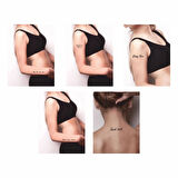 Sihirli Sloganlar 5'li Set Geçici Dövme Kına Şablonu