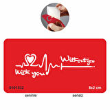 Seninle Ve Sensiz  Tattoo Geçici Dövme Şablonları Kına Kalıpları