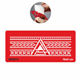 Geometrik Kol Bantı Tattoo Geçici Dövme Şablonları Kına Kalıpları