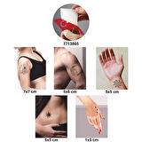 Öte Alemler 5 li Set Geçici Dövme Kına Şablonu