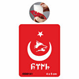 Asil Kan Göktürkçe Bozkurt Tattoo Geçici Dövme Şablonları Kına Kalıpları