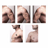 Türk 5'li Set Geçici Dövme Kına Şablonu