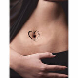 Yıldızlardan Kalp Tattoo Geçici Dövme Şablonları Kına Kalıpları