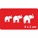 Uğurlu Filler Tattoo Geçici Dövme Şablonları Kına Kalıpları