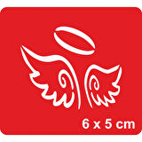 Melek  Kanatları  Tattoo Geçici Dövme Şablonları Kına Kalıpları