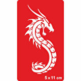 Dev Yılan Saldırısı Tattoo Geçici Dövme Şablonları Kına Kalıpları