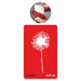 Püf-Çiçeği-Karahindiba Tattoo Geçici Dövme Şablonları Kına Kalıpları