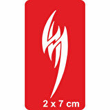 Tribal Şimşek Tattoo Geçici Dövme Şablonları Kına Kalıpları