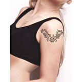 Dantel Motifi 258 Tattoo Geçici Dövme Şablonları Kına Kalıpları