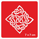 Çeltik Üçgen Yıldız Tattoo Geçici Dövme Şablonları Kına Kalıpları