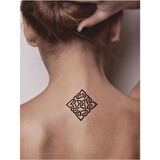 Çeltik Üçgen Yıldız Tattoo Geçici Dövme Şablonları Kına Kalıpları