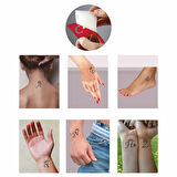 Taçlı Harf Tattoo Dövme Şablonu Kına Deseni