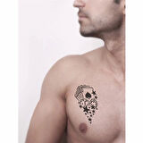Yıldızlı İskambil Zar  Tattoo Geçici Dövme Şablonları Kına Kalıpları
