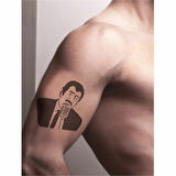 Şarkıcı Tattoo Geçici Dövme Şablonları Kına Kalıpları