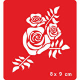 Dikenin Gülü Var! Tattoo Geçici Dövme Şablonları Kına Kalıpları