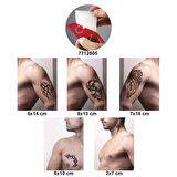 Asi Triballer 5 li Set Geçici Dövme Kına Şablonu