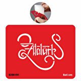 Atatürk Hat Yazısı Geçici Dövme Kına Şablonu Tattoo Geçici Dövme Şablonları Kına Kalıpları