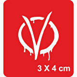 V for Vendetta Tattoo Geçici Dövme Şablonları Kına Kalıpları
