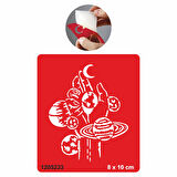 Gezegenler Tattoo Geçici Dövme Şablonları Kına Kalıpları