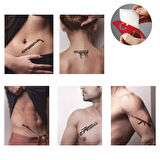 Silah Desen Serisi Hint Kınası ile Geçici Dövme Yapma Seti