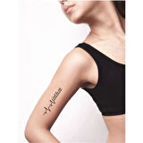 Hayat Budur!(Fransızca) Tattoo Geçici Dövme Şablonları Kına Kalıpları