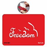 Kuşlar Gibi Özgürsün  Tattoo Geçici Dövme Şablonları Kına Kalıpları