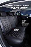 Fiat Egea STW Lüx Oto Koltuk Kılıfı Ön Arka Takım (ANTALYA) SİYAH BEYAZ