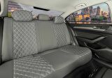 Audi A8 Serisi Lüx Yarı Deri Oto Koltuk Kılıfı Ön Arka Takım İSTANBUL SERİSİ FÜME