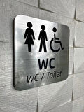 Kadın & Erkek & Engelli Wc & Wc Yönlendirme Seti