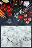 Cam Kesme Tahtası Ve Sunum Tablası Kırılmaz Çizilmez Kaymaz 35cm X 25cm