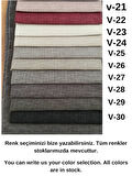 KETEN FON PERDE  1/3 SIKLIK BORU PİLELİ KORNİŞ İÇİN  (TEK KANAT) 
